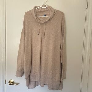 Old Navy Beige Cowl Neck Sweater